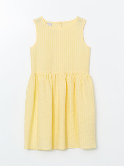 LCW ECO Bisiklet Yaka Kız Çocuk Elbise - S5M249Z4-FRS