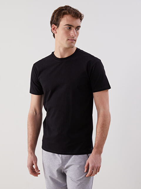 LC WAIKIKI Bisiklet Yaka Kısa Kollu Erkek Atlet - S5M271Z8-CVL