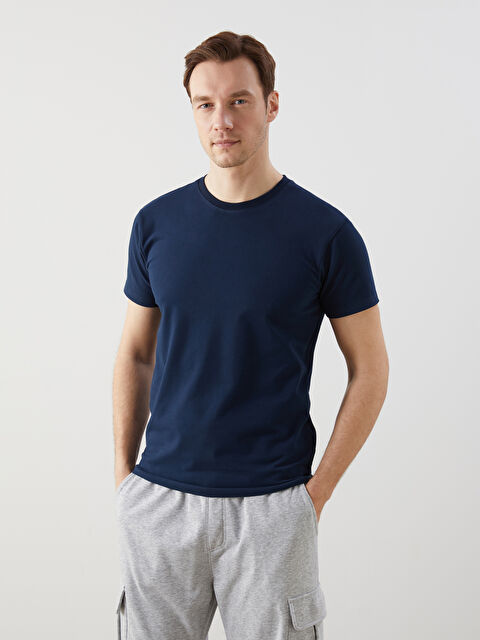 LC WAIKIKI Bisiklet Yaka Kısa Kollu Erkek Atlet - S5M271Z8-DWP