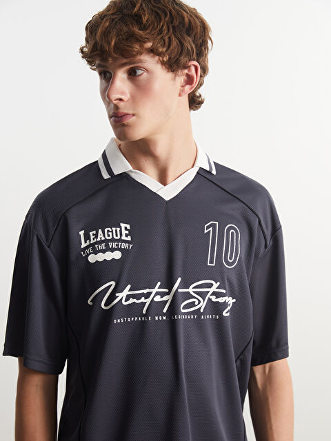 XSIDE Polo Yaka Baskılı Erkek Tişört - S5M353Z8-Y0C