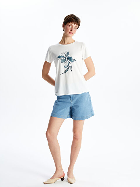 LCW ECO Standart Fit Kadın Jean Şort - S5M363Z8-311