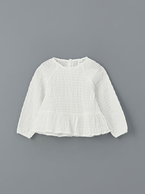 LCW Kids Bisiklet Yaka Kız Çocuk Penye Bluz - S5M368Z1-FDU