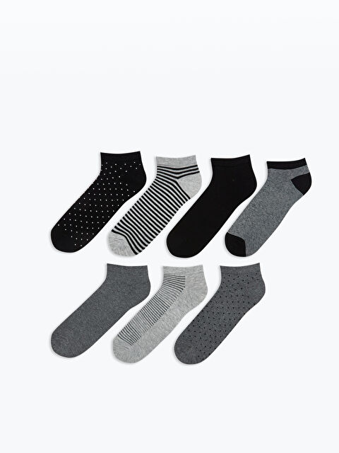 LCW ACCESSORIES Desenli Erkek Patik Çorap 7'li - S5M396Z8-K00