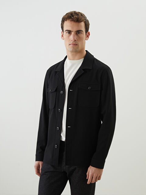 SOUTHBLUE Standart Kalıp Yün Karışımlı Erkek Blazer Ceket