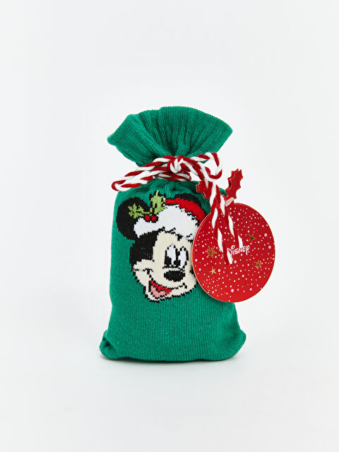LCW ECO Mickey Mouse Baskılı Kadın Soket Çorap - S5M562Z8-GQ5