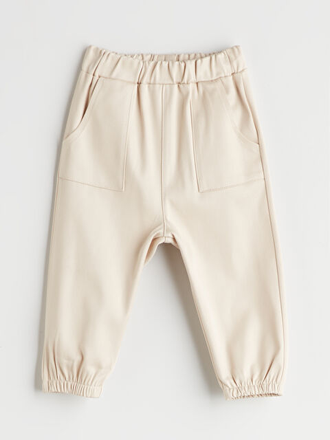 LCW baby Erkek Bebek Gabardin Jogger Pantolon - S5M622Z1-VVB