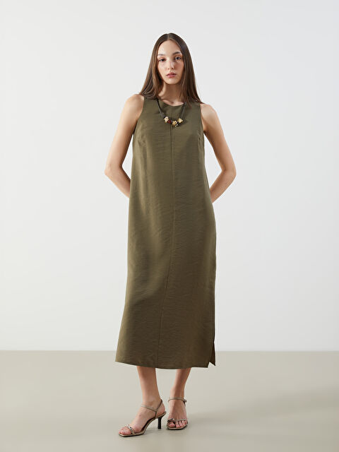 LCW Vision Bisiklet Yaka Modal Karışımlı Elbise - S5M630Z8-V73