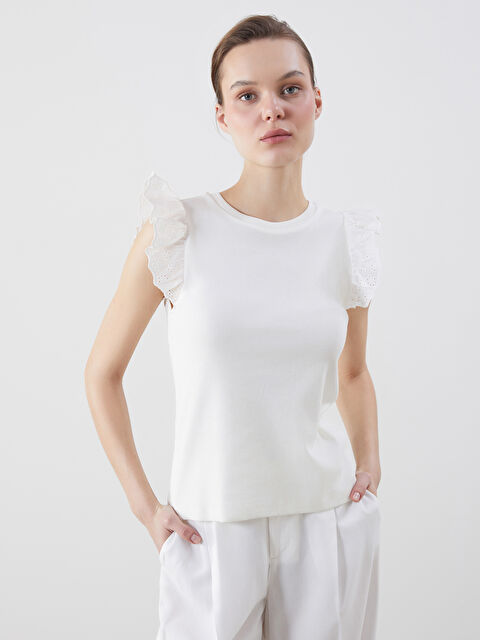 LCWAIKIKI Classic Crew Neck Women's T-Shirt - S5M640Z8-FEW