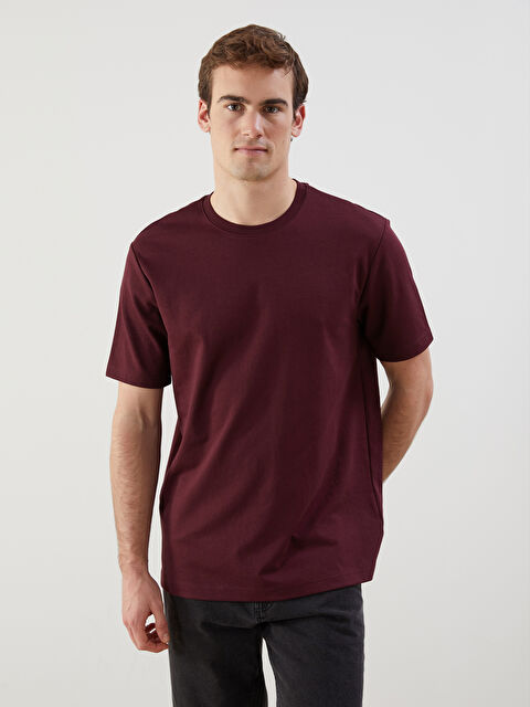 LCWAIKIKI Classic Bisiklet Yaka Erkek Tişört - S5M713Z8-Z5U