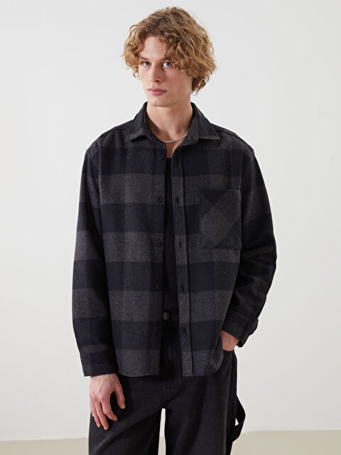 XSIDE Regular Fit Uzun Kollu Ekose Erkek Oduncu Gömlek - S5M790Z8-LKX