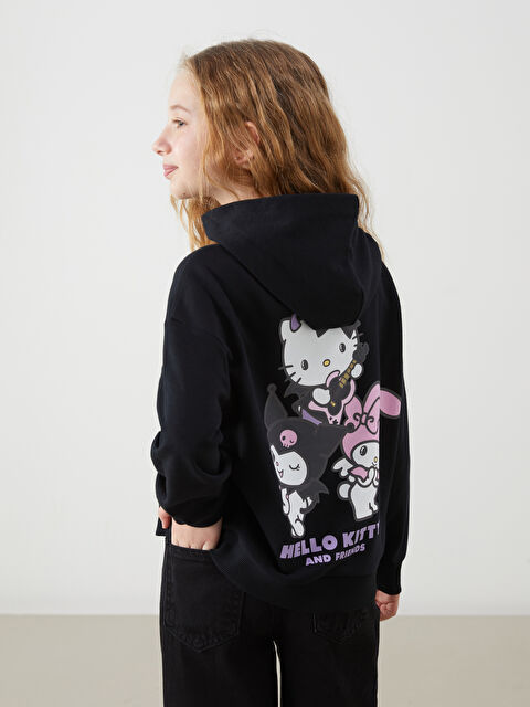 LCW Kids Kapüşonlu Hello Kitty Baskılı Kız Çocuk Sweatshirt - S5M807Z4-CVL