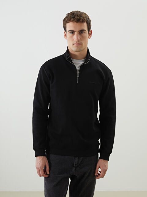 LCW Vision Dik Yaka Erkek Sweatshirt - S5M942Z8-CVL