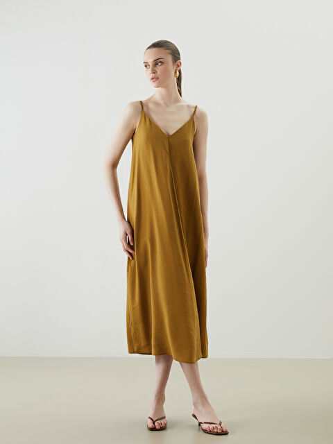 LCW Vision V Yaka Modal Karışımlı Elbise - S5M962Z8-EW6