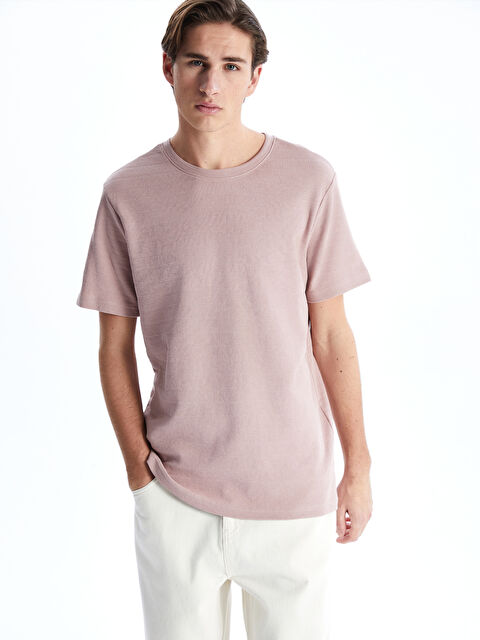 XSIDE Bisiklet Yaka Penye Erkek Tişört - S5MA27Z8-GDH