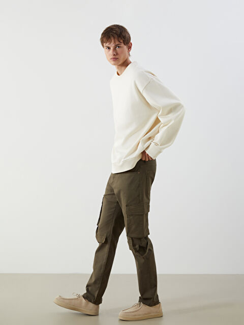 LCW Vision Slim Fit Men's Cargo Trousers - S5MA32Z8-SEM