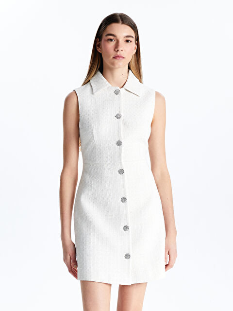 XSIDE Ekose Kadın Tüvit Gömlek Elbise - S5MA60Z8-R9J