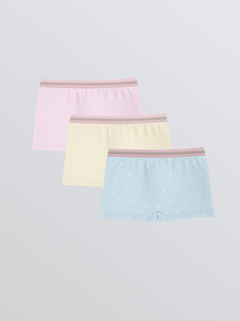 LCW Kids Printed Girls' Boxer 3-packs - S5MB09Z4-LQQ