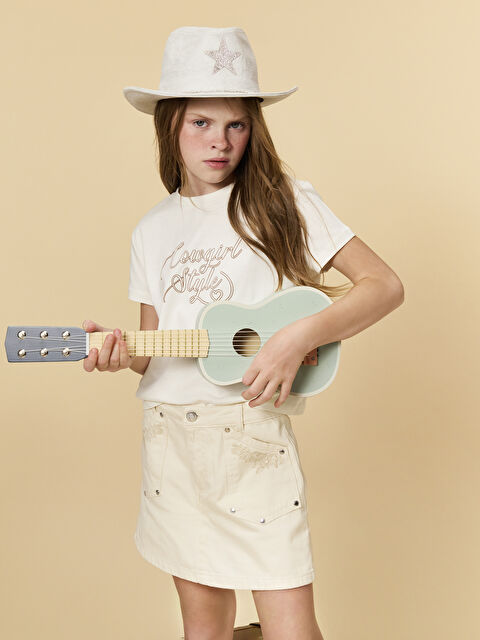 LCW Kids Crew Neck Girls' T-Shirt - S5MB29Z4-FES