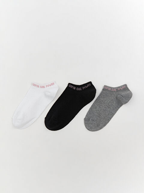 LCW ECO Kız Çocuk Patik Çorap 3'lü - S5MB39Z4-J5E