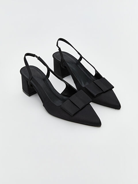 KOOR Deri Görünümlü Sivri Burun Kadın Topuklu Ayakkabı - S5MB48Z8-HUC