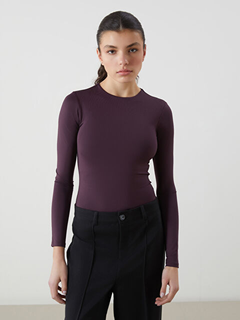 LCW Vision Bisiklet Yaka Kadın Bodysuit - S5MB52Z8-HQT