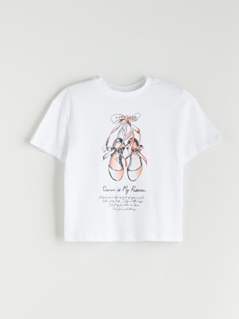 LCW Kids Crew Neck Girls' T-Shirt - S5MB60Z4-Q6K