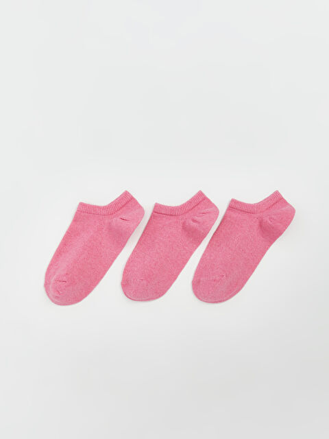 LCW ECO Basic Kız Çocuk Patik Çorap 3'lü - S5MB70Z4-Z1C
