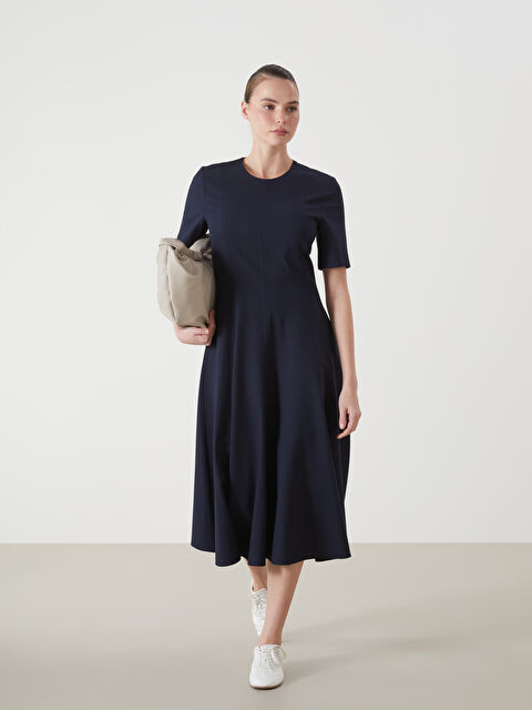 LCW Vision Bisiklet Yaka Kadın Elbise - S5MC22Z8-HRZ