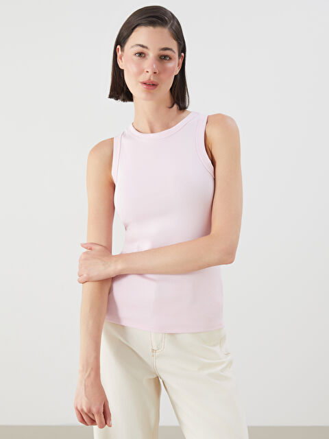 LCWAIKIKI Classic Bisiklet Yaka Kadın Atlet - S5MD03Z8-FWW