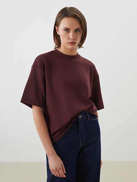 LCW Vision Bisiklet Yaka Kadın Tişört - S5MD26Z8-HFA