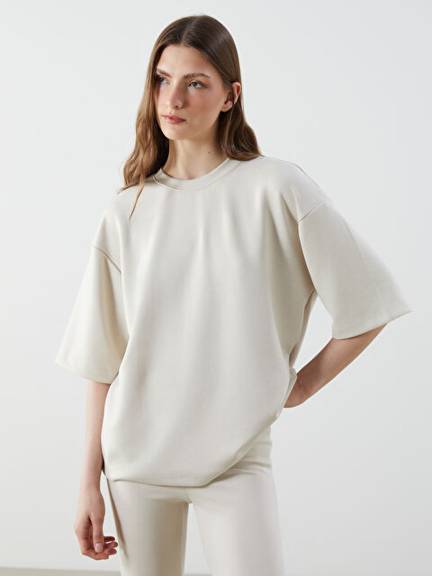 LCW Vision Bisiklet Yaka Kadın Tişört - S5MD26Z8-QW6