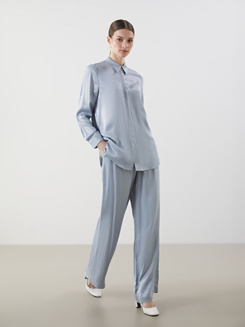 LCW Modest Beli Lastikli Geniş Paça Kadın Pantolon - S5ME22Z8-DG7