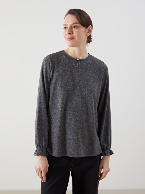 LCW Grace Bisiklet Yaka Kadın Bluz - S5ME26Z8-D5D