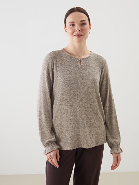 LCW Grace Bisiklet Yaka Kadın Bluz - S5ME26Z8-L8Q