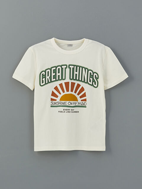 LCW Kids Bisiklet Yaka Erkek Çocuk Tişört - S5ME89Z4-FDJ