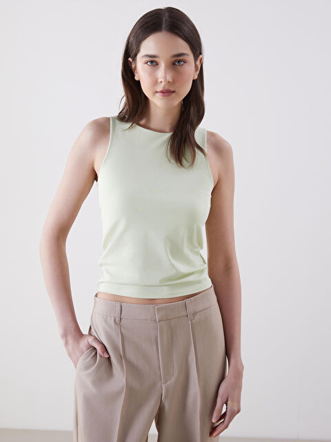 LCW Vision Bisiklet Yaka Kadın Atlet - S5MG54Z8-FUA