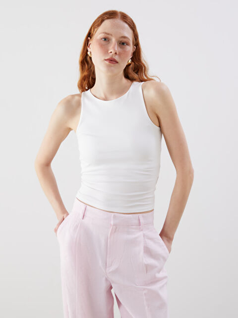 LCW Vision Bisiklet Yaka Kadın Atlet - S5MG54Z8-R9J