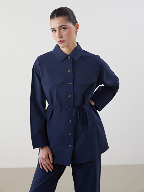 LCW Modest Poplin Kadın Gömlek Tunik - S5MH67Z8-CSH