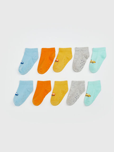 LCW ECO Baskılı Erkek Bebek Patik Çorap 10'lu - S5MH91Z1-G3Q