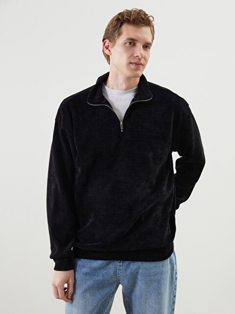 XSIDE Dik Yaka Erkek Sweatshirt - S5MI15Z8-CVL