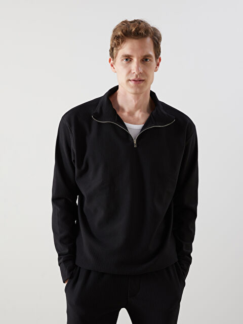 XSIDE Dik Yaka Erkek Sweatshirt - S5MI29Z8-CVL