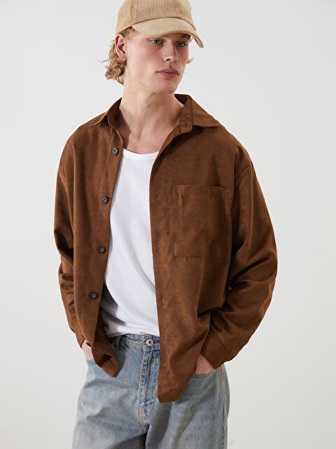 XSIDE Rahat Kalıp Uzun Kollu Erkek Gömlek - S5MI57Z8-JSA