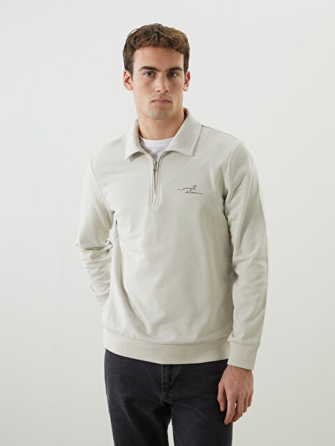 SOUTHBLUE Polo Yaka Uzun Kollu Erkek Sweatshirt - S5MJ19Z8-J0B