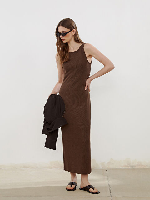 LCW Vision Crew Neck Bohemian Dress
