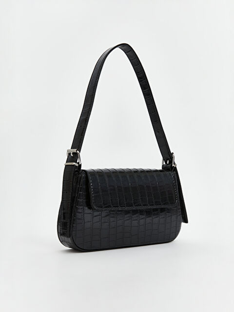 LCW ACCESSORIES Deri Görünümlü Kroko Desenli Kadın Kol Çantası - S5MJ35Z8-CVL