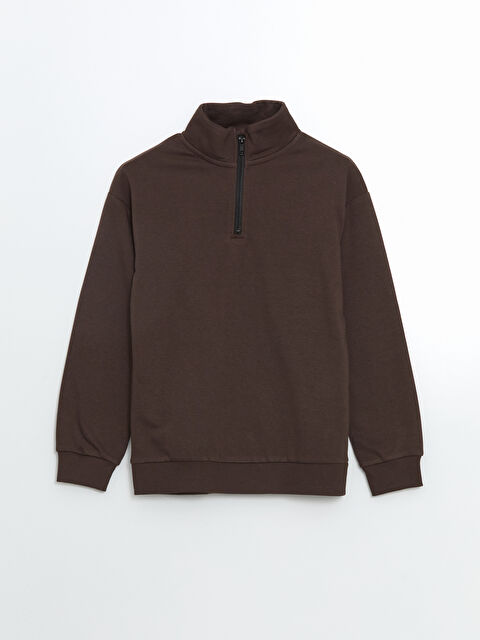 LCW Kids Dik Yaka Erkek Çocuk Sweatshirt - S5MJ59Z4-Z7U