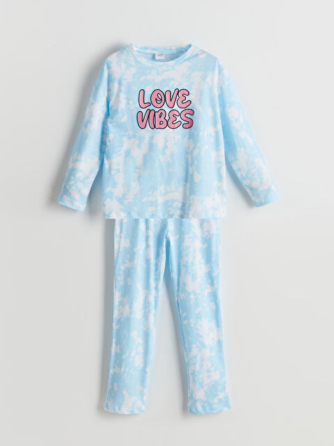 LCW Kids Bisiklet Yaka Kız Çocuk Pijama Takımı - S5MJ81Z4-LQQ
