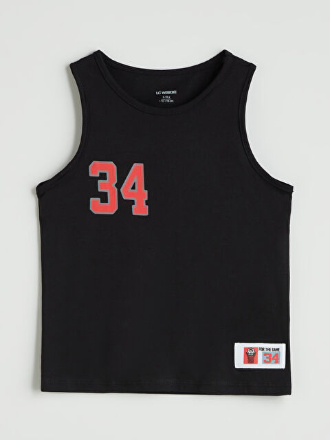 LCW Kids Bisiklet Yaka Baskılı Erkek Çocuk Atlet - S5MJ96Z1-CVL