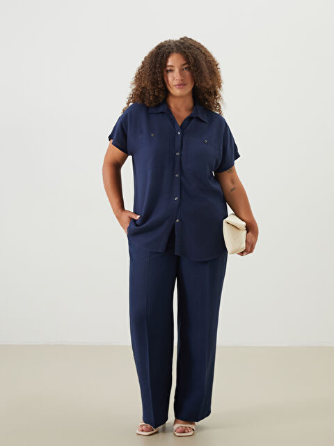 LCW Grace Keten Karışımlı Kadın Gömlek - S5MK69Z8-CTG