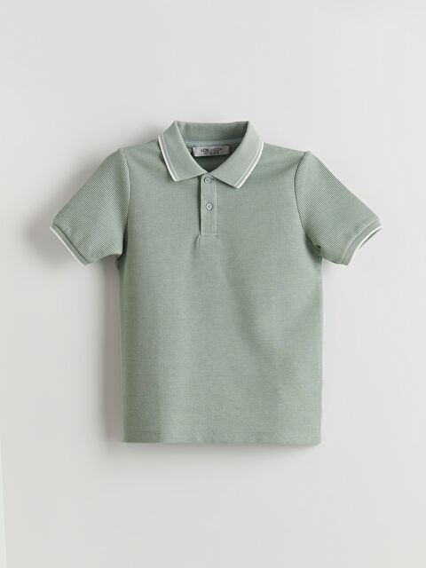 LCW Vision Polo Yaka Dokulu Erkek Çocuk Tişört - S5MK99Z4-J1S